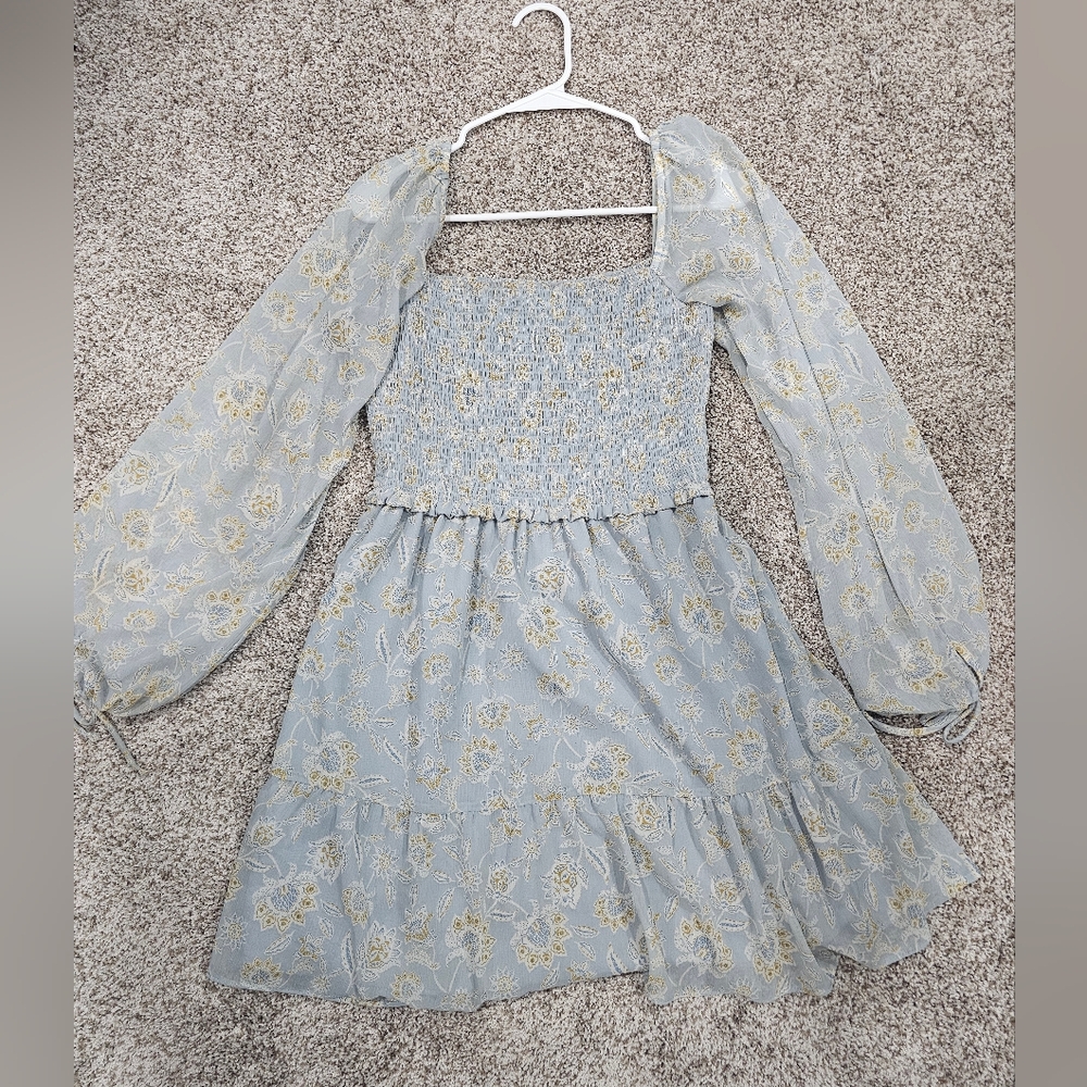 Floral Blue Dress